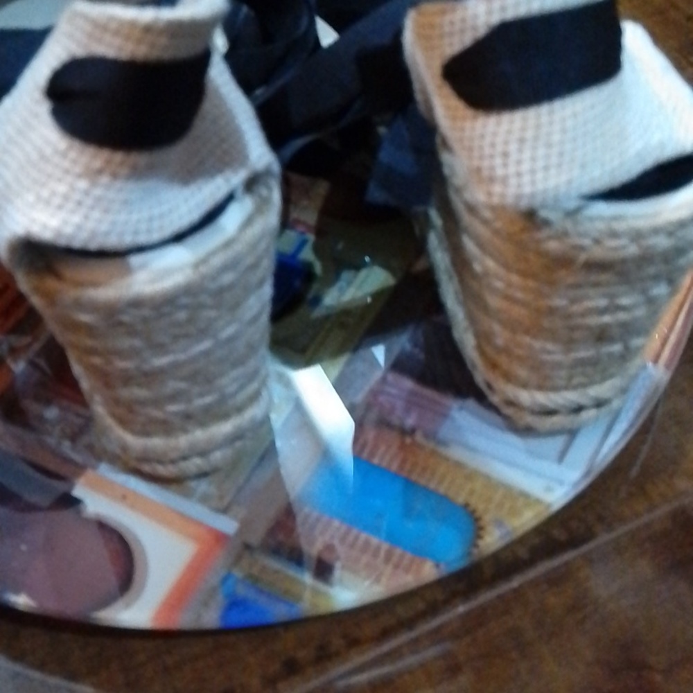 D4 💐Tommy Hilfiger 10 espadrille lace up sandals - Picture 3 of 12